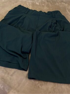 HALARA Women's Wide Leg Pants in Dark green